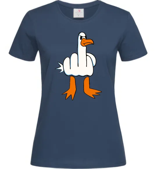 Женская футболка F(D)uck Темно-синий фото