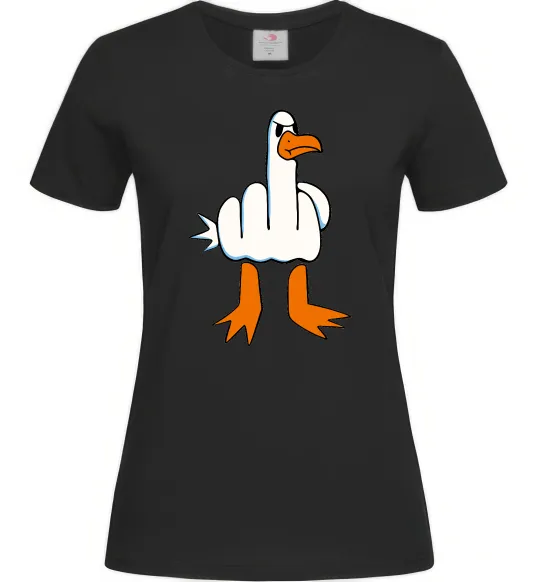 Женская футболка F(D)uck Черный фото