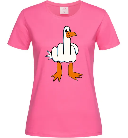 Женская футболка F(D)uck Ярко-розовый фото