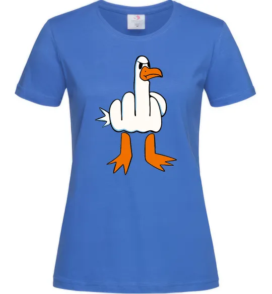 Женская футболка F(D)uck Ярко-синий фото