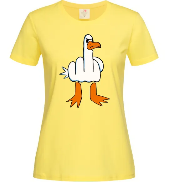 Женская футболка F(D)uck Лимонный фото