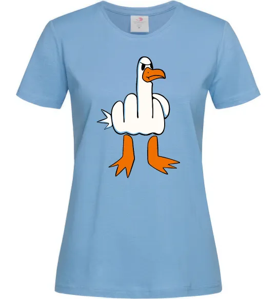 Женская футболка F(D)uck Голубой фото