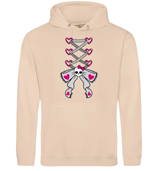 Жіноча толстовка (худі) Рожевий корсет Пісочний фото