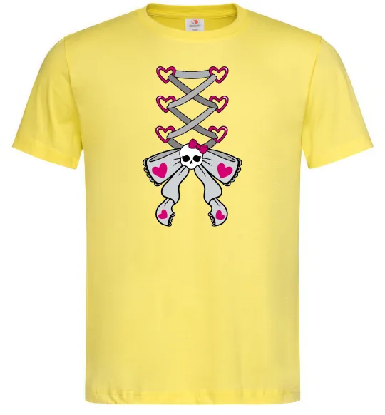 Мужская футболка Рожевий корсет Лимонный фото