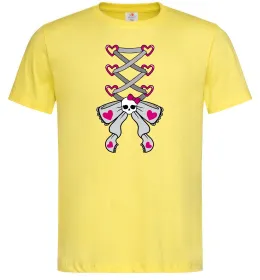 Мужская футболка Рожевий корсет Лимонный фото