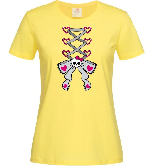 Женская футболка Рожевий корсет Лимонный фото