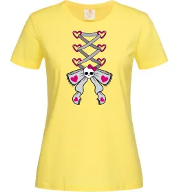 Женская футболка Рожевий корсет Лимонный фото