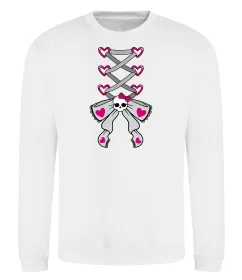 Свитшот Рожевий корсет Белый фото