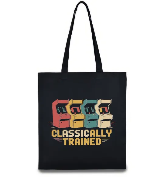 Эко-сумка Retro games Черный фото