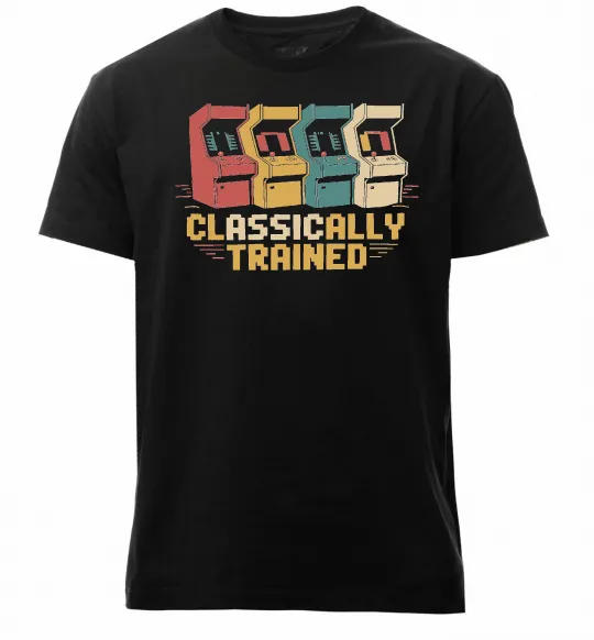 Мужская премиум футболка Retro games Черный фото