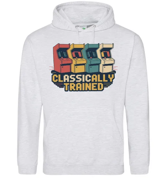 Жіноча толстовка (худі) Retro games Сірий меланж фото