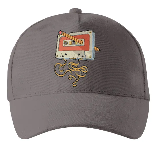 Кепка Касета з олівцем Сірий фото