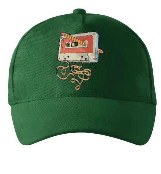 Кепка Касета з олівцем Темно-зелений фото