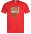 Мужская футболка Касета з олівцем Красный фото