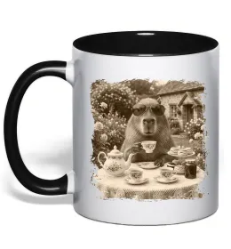 Чашка с цветной ручкой