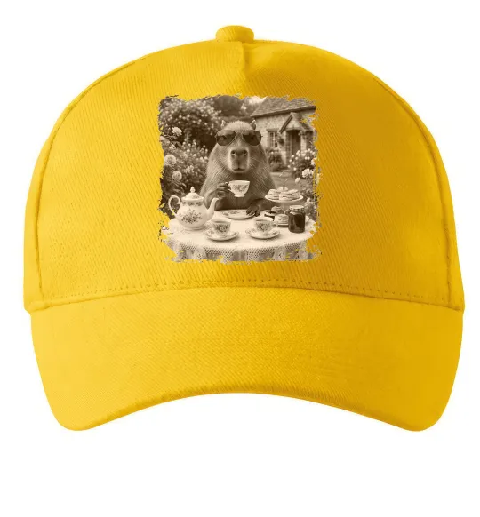 Кепка Капібара з чаєм Солнечно желтый фото
