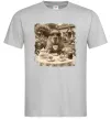 Мужская футболка Капібара з чаєм Серый фото