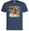 Мужская футболка Капібара з чаєм Темно-синий фото