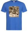 Мужская футболка Капібара з чаєм Ярко-синий фото