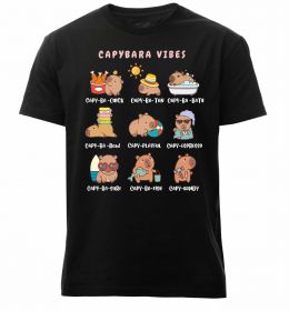 Мужская премиум футболка Capybara vibes Мужская премиум футболка Capybara vibes