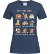 Женская футболка Capybara vibes Темно-синий фото