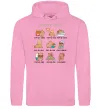 Женская толстовка (худи) Capybara vibes Розовый фото