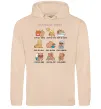 Женская толстовка (худи) Capybara vibes Песочный фото