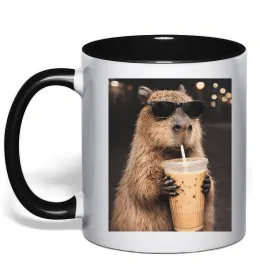 Чашка с цветной ручкой