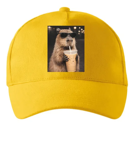 Кепка Capy-bubble tea Солнечно желтый фото