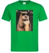 Мужская футболка Capy-bubble tea Зеленый фото
