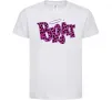 Детская футболка Brat y2k style Белый фото
