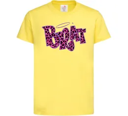 Детская футболка Brat y2k style Лимонный фото