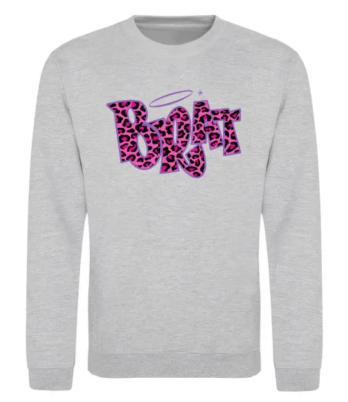 Світшот Brat y2k style Сірий меланж фото