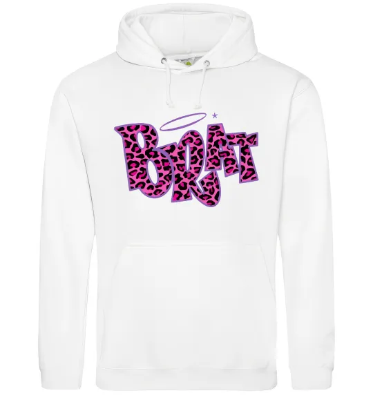 Мужская толстовка (худи) Brat y2k style Белый фото