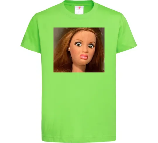 Детская футболка Barbie meme Лаймовый фото