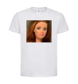 Дитяча футболка Barbie meme Білий фото