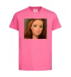 Детская футболка Barbie meme Ярко-розовый фото