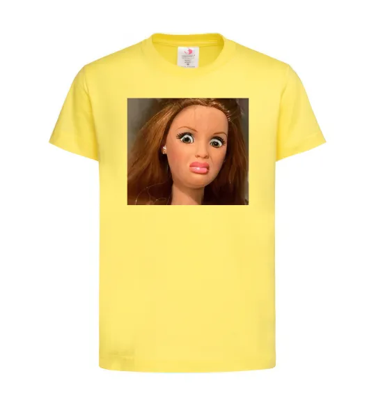 Детская футболка Barbie meme Лимонный фото