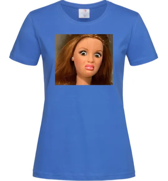 Женская футболка Barbie meme Ярко-синий фото