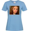Женская футболка Barbie meme Голубой фото