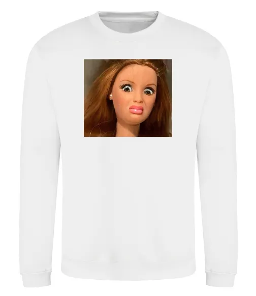 Свитшот Barbie meme Белый фото