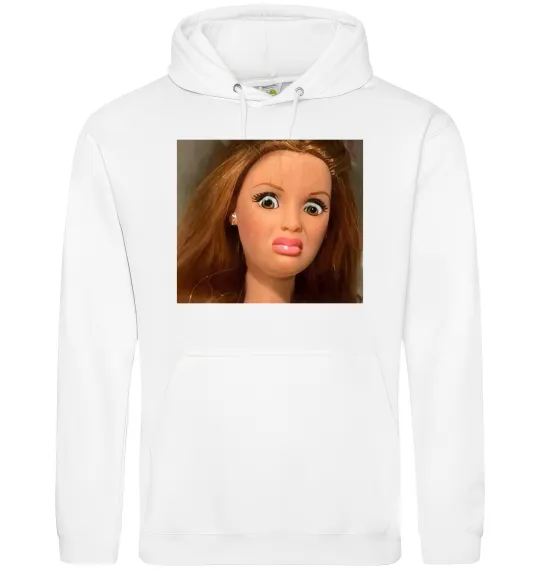 Мужская толстовка (худи) Barbie meme Белый фото
