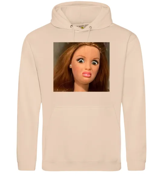 Женская толстовка (худи) Barbie meme Песочный фото