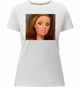 Жіноча преміум футболка Barbie meme