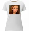 Женская премиум футболка Barbie meme Белый фото