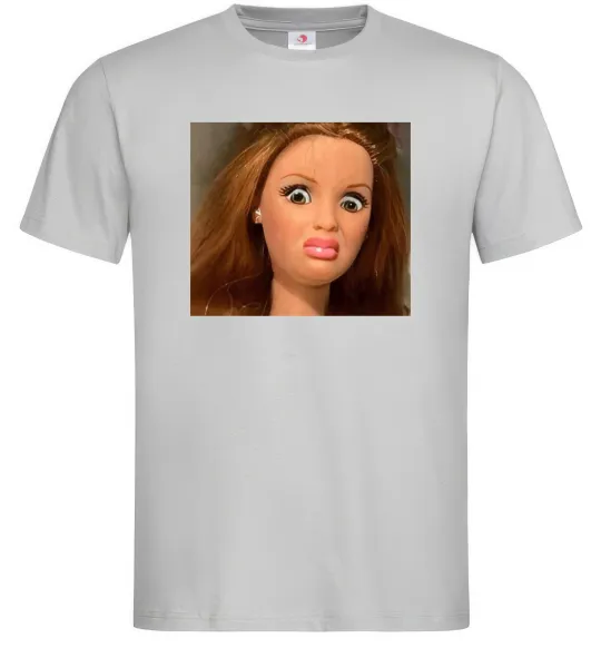Мужская футболка Barbie meme Серый фото