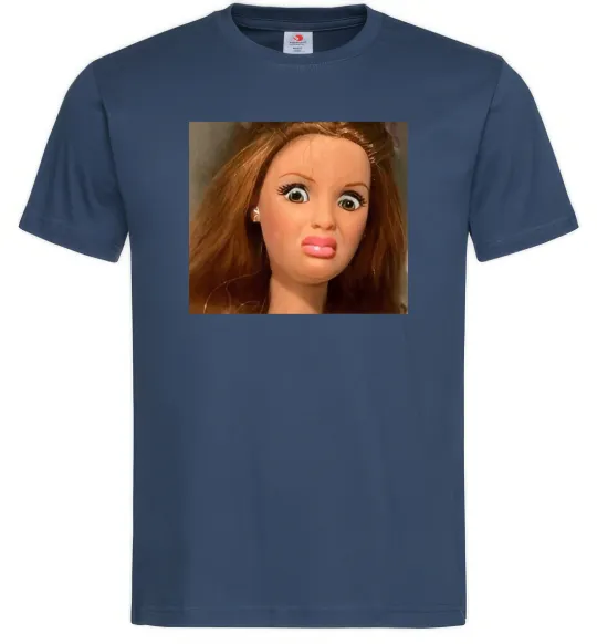 Мужская футболка Barbie meme Темно-синий фото
