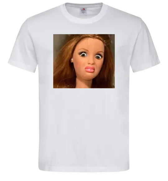 Мужская футболка Barbie meme Белый фото