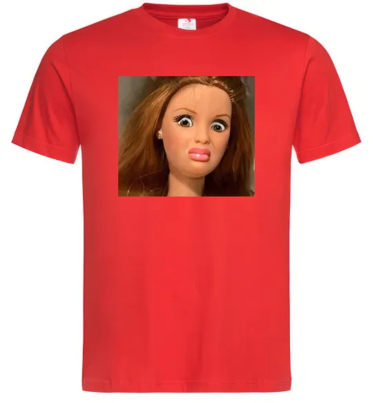Мужская футболка Barbie meme Красный фото