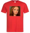 Мужская футболка Barbie meme Красный фото
